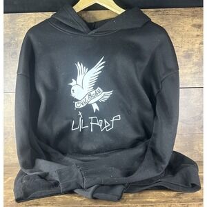 Lil Peep Cry Baby Black Pullover Hoodie  Men's Size XL Fast Reliable Shipping